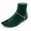 Tobillera-estilo-Cadena-Plateada