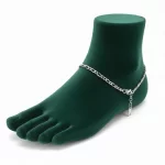 Tobillera-estilo-Cadena-Plateada