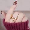 Anillo-Onda-Dorado
