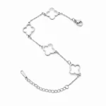 Pulsera-de-Acero-Inoxidable-con-Dije-de-Trebol