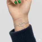 Pulsera-con-Colgante-de-Corazon-en-Acero-Inoxidable