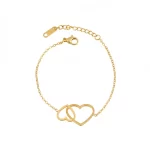 Pulsera-con-Colgante-de-Corazon-en-Acero-Inoxidable