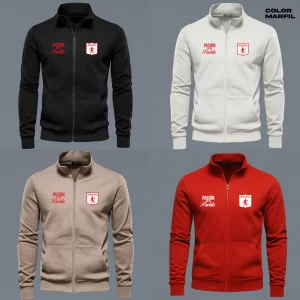 Buzo Cuello Alto America Logos Bordados