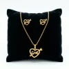 Juego-de-collar-y-Aretes-Corazon-Flechado