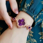 Reloj-Trebol-Pulsera-Cuarzo-De-Lujo