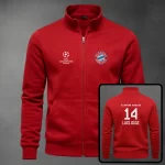 Buzo Cuello Alto Bayer Munich Bordado 14 Luis Díaz