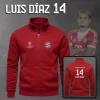 Buzo Cuello Alto Bayer Munich Bordado 14 Luis Díaz