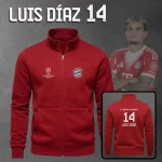 Buzo Cuello Alto Bayer Munich Bordado 14 Luis Díaz