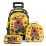 Maleta-Escolar-Con-Ruedas-Y-Carrito-Capybara