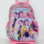 Maleta Escolar Con Ruedas Y Carrito Guerreras kpop