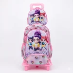 Maleta Escolar Con Ruedas Y Carrito Guerreras kpop
