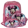 Maleta Escolar Con Ruedas Y Carrito Mickey y Minie