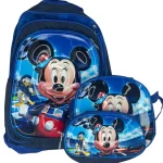 Maleta Escolar Con Ruedas Y Carrito Mickey y Minie