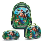 Maleta-Escolar-Con-Ruedas-Y-Carrito-Minecraft