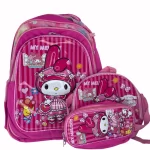 Maleta-Escolar-Con-Ruedas-Y-Carrito-Sanrio