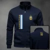 Buzo Cuello Alto Argentina Bordado