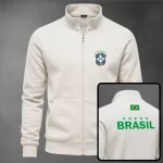 Buzo Cuello Alto Brasil Bordado