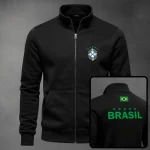 Buzo Cuello Alto Brasil Bordado