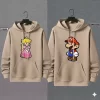 Buzos con Capota Pareja Mario y Peach