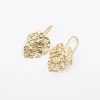 Aretes Hoja Colgante Dorados