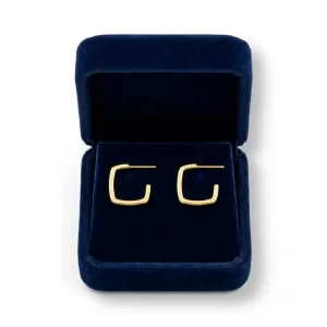 Aretes Rombo Dorado 1,5cm