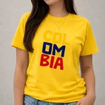 Camiseta COL-OM-BIA Estampada