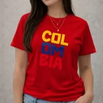 Camiseta COL-OM-BIA Estampada