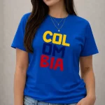 Camiseta COL-OM-BIA Estampada