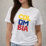 Camiseta COL-OM-BIA Estampada