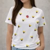 Camiseta Corazones Tricolor Estampados