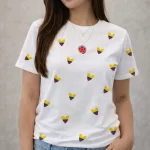 Camiseta Corazones Tricolor Estampados