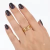 Anillo Romano Dorado Acero Inoxidable