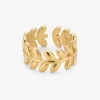 Anillo Romano Dorado Acero Inoxidable
