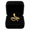 Anillo Serpiente Dorado Acero Inoxidable