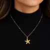 Cadena Con Dije Estrella de Mar Dorada