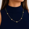 Cadena dorada Estrellitas 22cm