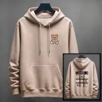 Buzo con Capota Moschino Estampado en Espalda