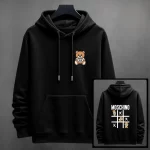 Buzo con Capota Moschino Estampado en Espalda