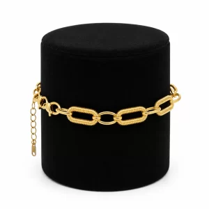 Pulsera-Cadenas-Grande-Dorada-Acero