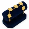 Pulsera Circulos Grande Dorada Acero Inoxidable