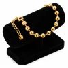 Pulsera Perlas Grandes Dorada Acero Inoxidable