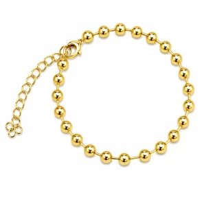Pulsera-Perlas-Medianas-Dorada-Acero-Inoxidable