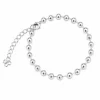 Pulsera Perlas Medianas Dorada Acero Inoxidable
