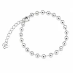 Pulsera Perlas Medianas Dorada Acero Inoxidable