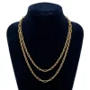 Set de Cadenas Doble Doradas
