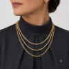 Set de Collares Elegantes Dorado