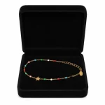 Tobillera-Colores-Corazon-Colgante-Inoxidable