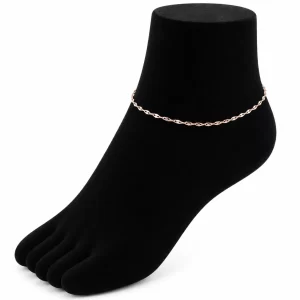 Tobillera Oro Rosa en Acero Inoxidable