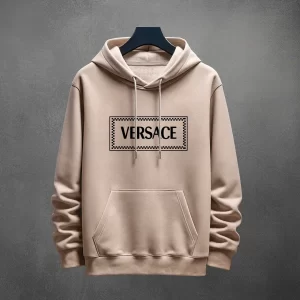 Buzo con Capota Versace Logo Estampado