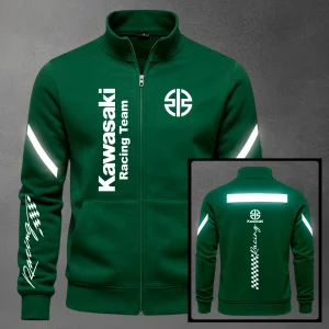 Buzo Kawasaki Reflectivo Estampado Cuello Alto